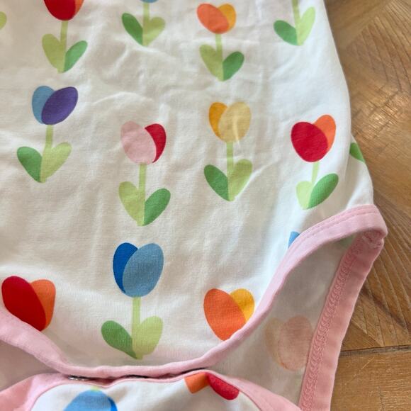 Monica + Andy Baby 1pc Rainbow Tulips Outfit Girls Size 9-12 months - Picture 3 of 5